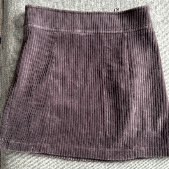 POL gray corduroy moto skirt size S - Picture 2 of 6